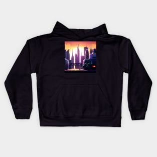 Sunrise in the city Kids Hoodie